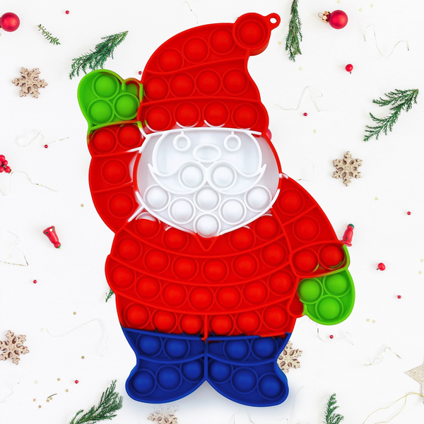 Christmas gifts pop it fidgets push bubble sensory toys - Santa Jumbo Size